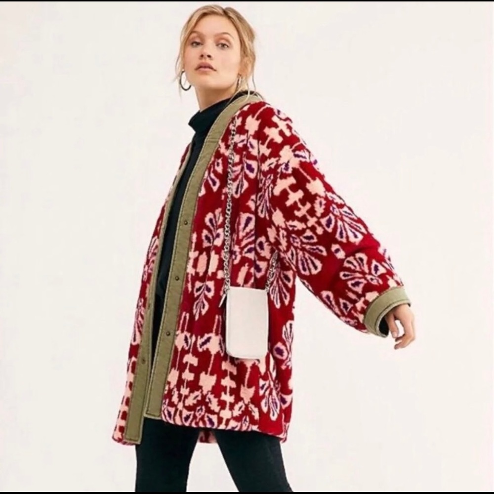 Free people vivid dreams kimono coat
